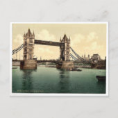 Tower Bridge, III. (open), London, England lear Ph ポストカード (正面)