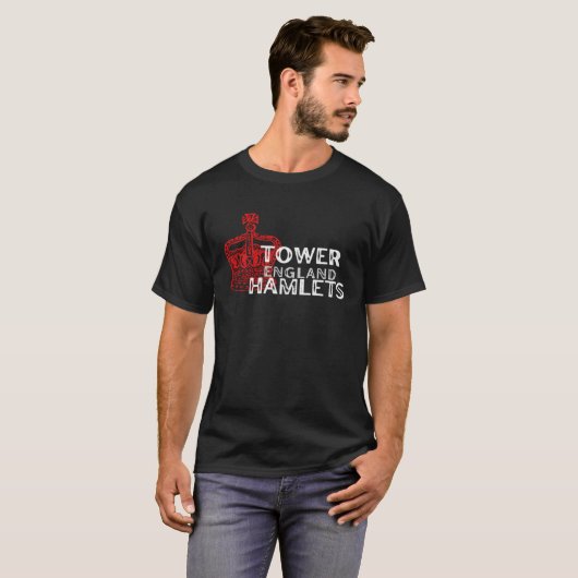 TOWER HAMLETS England Crown Badge Tシャツ (正面フル)