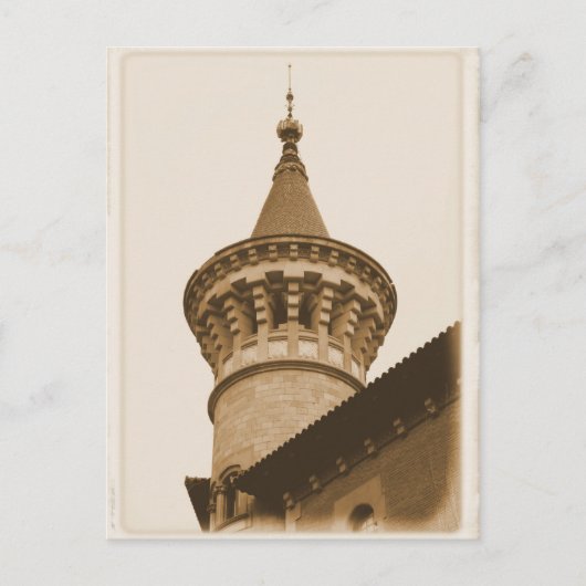 Tower in Barcelona，スペインはがき ポストカード (正面)
