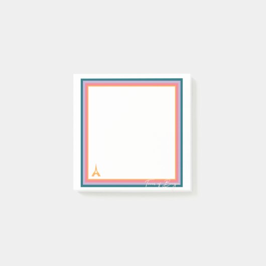 Tower of Bougie Post-It®メモ、3" x 3" ポストイット (正面)