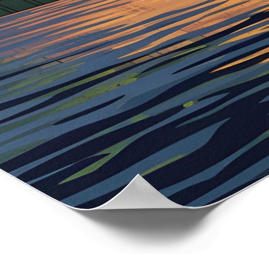 Tower of London at sunset ポスター (角)