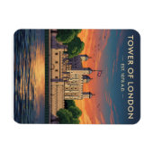 Tower of London at sunset マグネット (横)