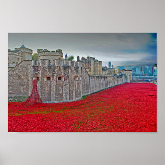 Tower Of London Poppies Red Poppy ポスター