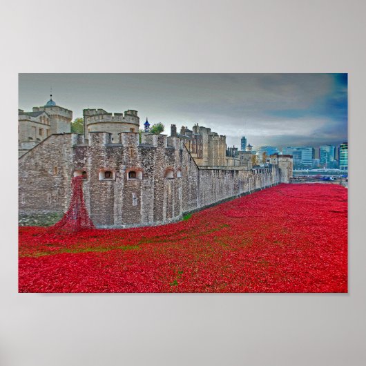 Tower Of London Poppies Red Poppy ポスター (正面)