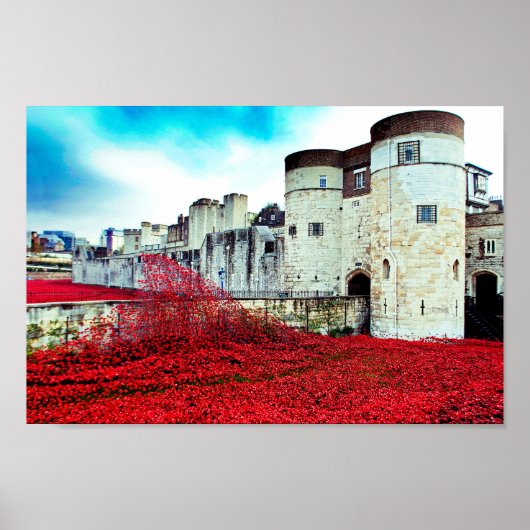 Tower Of London Poppies Red Poppy ポスター (正面)