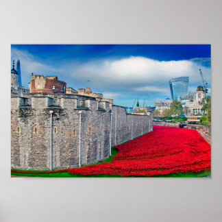 Tower Of London Poppies Red Poppy ポスター