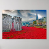 Tower of London Red Poppies England UK ポスター (正面)