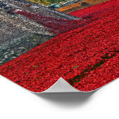 Tower of London Red Poppies England UK ポスター (角)