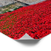 Tower of London Red Poppies England UK ポスター (角)