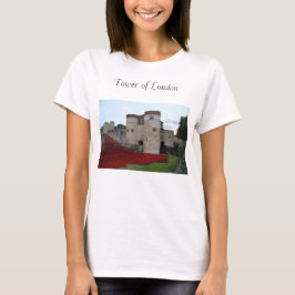 Tower of London Women's short sleed shirt（ロンドン女子の半 Tシャツ