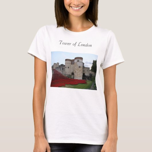Tower of London Women's short sleed shirt（ロンドン女子の半 Tシャツ (正面)