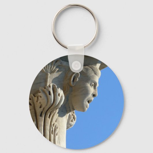 Tower of Pisa column詳細,イタリア – keychain キーホルダー (正面)