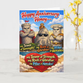 Tower of strength wedding anniversary to husband カード (黄色い花)