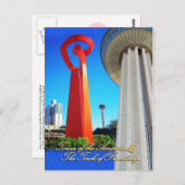 Tower of the Americas & Toch of Friendship, TX ポストカード (正面/裏面)