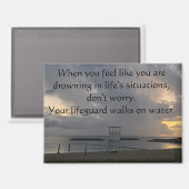 Tower on Araha Beach Kitchen Magnet マグネット (正面/裏面)