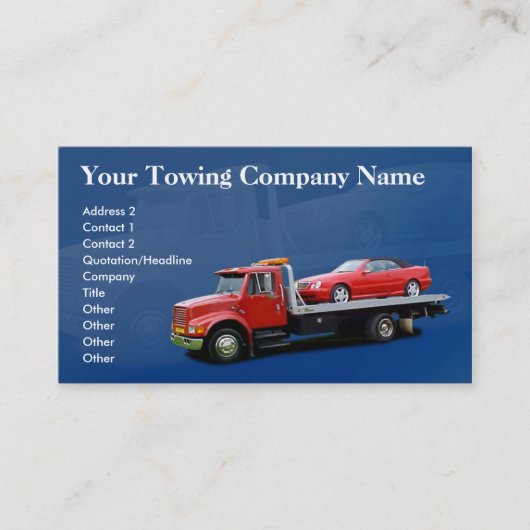 Towing Companyの名刺 名刺 (正面)
