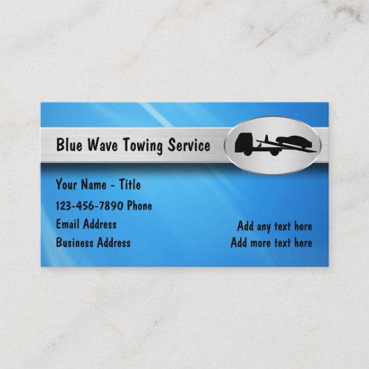 Towing Service車の名刺 名刺 (正面)