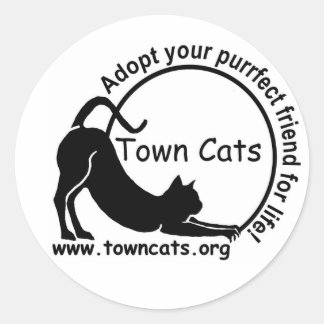 Town Cats Promoステッカー ラウンドシール