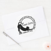 Town Cats Promoステッカー ラウンドシール (封筒)