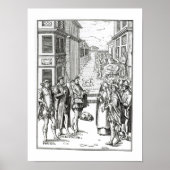 Town Crierによる販売、'Praxis Rerの木版画の後 ポスター (正面)