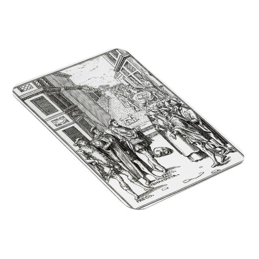 Town Crierによる販売、'Praxis Rerの木版画の後 マグネット (右側)