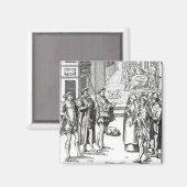 Town Crierによる販売、'Praxis Rerの木版画の後 マグネット (正面/裏面)