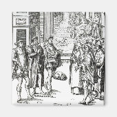 Town Crierによる販売、'Praxis Rerの木版画の後 マグネット (正面)