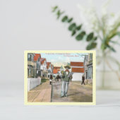 Town Crier Commercial St.、Provincetown、ヴィンテージ ポストカード (スタンド正面)