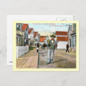 Town Crier Commercial St.、Provincetown、ヴィンテージ ポストカード (正面/裏面)