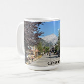 Town of Canmore in Alberta Canada コーヒーマグカップ (正面左)