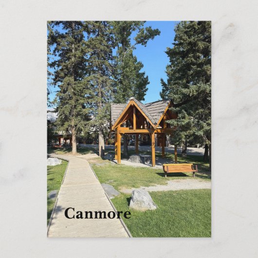 Town of Canmore in Alberta Canada シーズンポストカード (正面)