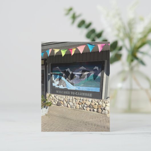 Town of Canmore in Alberta Canada ポストカード (スタンド正面)