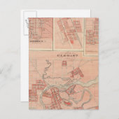 Town of Elkhart, Elkhart Co with Goshen ポストカード (正面/裏面)