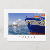 Town of Hel,海辺,ポーランド,ポルスカ,はがき ポストカード (正面/裏面)