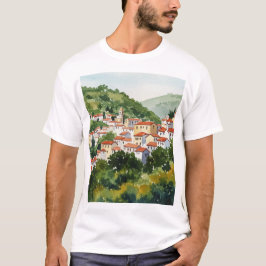 Town on a green hill tシャツ