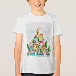 Town on an island トライブレンドTシャツ