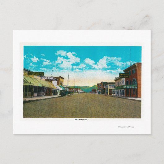 Town View of Anchorage, AlaskaAnchorage, AK ポストカード (正面)
