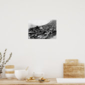 Town View of Juneau，アラスカ写真 ポスター (キッチン)