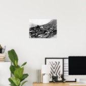 Town View of Juneau，アラスカ写真 ポスター (ホームオフィス)