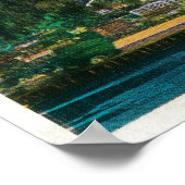 Town View of Juneau, AlaskaJuneau, AK ポスター (角)