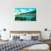 Town View of Latouche, AlaskaLatouche, AK キャンバスプリント (インサイチュ (寝室))