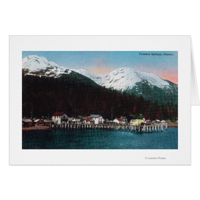 Town View with DocksTenakee春, AK (正面横)