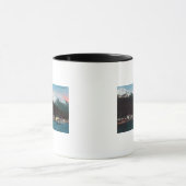 Town View with DocksTenakee春, AK マグカップ (中央)