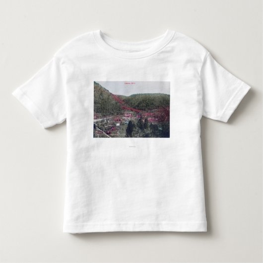 TownColomaの空中写真、カリフォルニア トドラーTシャツ (正面)