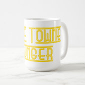 TownerのLoungerのマグ15ozから。 w/y コーヒーマグカップ (正面右)