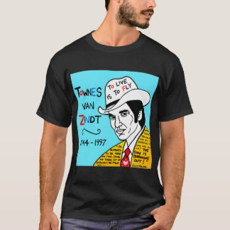 Townes van Zandt Pop Folk Art Classic T-Shirt Tシャツ