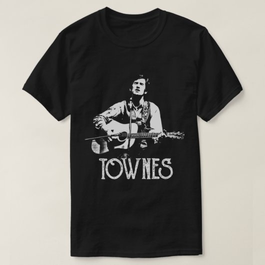 Townes Van Zandt - White Stencil Essential T-Shirt Tシャツ (デザイン正面)