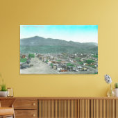 TownHuntingtonの空中表示 キャンバスプリント (インサイチュ (リビング))