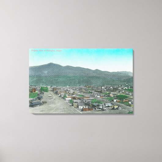 TownHuntingtonの空中表示 キャンバスプリント (正面)