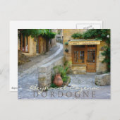 Townscape in Dordogne,フランス文字葉書 ポストカード (正面/裏面)